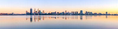 Perth and the Swan River at Sunrise, 29th September 2012