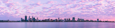 Perth and the Swan River at Sunrise, 2nd October 2012