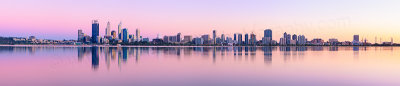 Perth and the Swan River at Sunrise, 5th October 2012