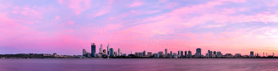 Perth and the Swan River at Sunrise, 10th October 2012