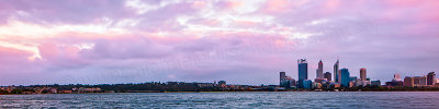 Perth and the Swan River at Sunrise, 14th October 2012