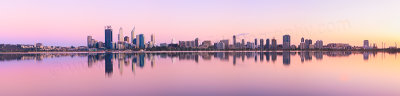 Perth and the Swan River at Sunrise, 16th October 2012