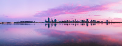 Perth and the Swan River at Sunrise, 20th October 2012