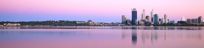 Perth and the Swan River at Sunrise, 21st October 2012