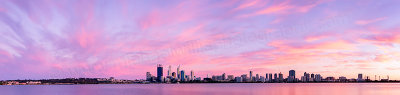 Perth and the Swan River at Sunrise, 24th October 2012