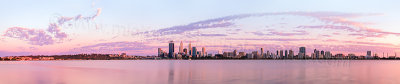 Perth and the Swan River at Sunrise, 28th October 2012