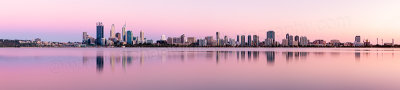 Perth and the Swan River at Sunrise, 8th November 2012