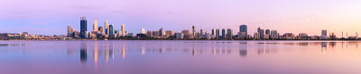 Perth and the Swan River at Sunrise, 10th November 2012