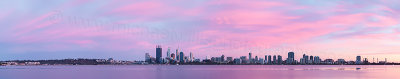 Perth and the Swan River at Sunrise, 16th November 2012