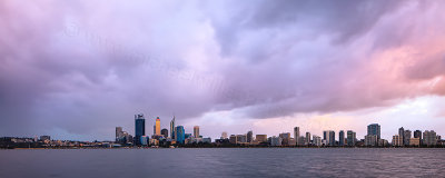 Perth and the Swan River at Sunrise, 30th November 2012