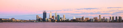 Perth and the Swan River at Sunrise, 9th December 2012