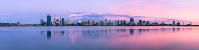 Perth and the Swan River at Sunrise, 11th December 2012