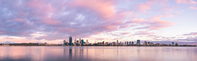 Perth and the Swan River at Sunrise, 12th December 2012