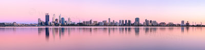 Perth and the Swan River at Sunrise, 15th December 2012