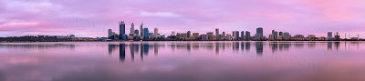 Perth and the Swan River at Sunrise, 18th December 2012