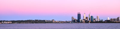 Perth and the Swan River at Sunrise, 20th December 2012