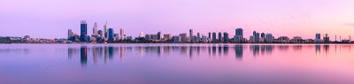 Perth and the Swan River at Sunrise, 22nd December 2012