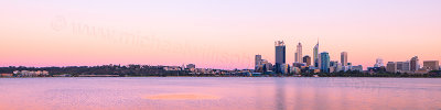 Perth and the Swan River at Sunrise, 24th December 2012