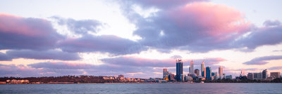 Perth and the Swan River at Sunrise, 3rd January 2013