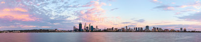 Perth and the Swan River at Sunrise, 8th January 2013