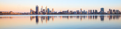 Perth and the Swan River at Sunrise, 10th January 2013