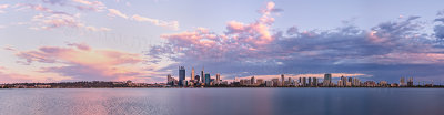 Perth and the Swan River at Sunrise, 12th January 2013