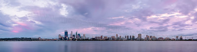 Perth and the Swan River at Sunrise, 13th January 2013