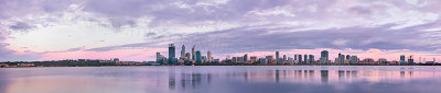 Perth and the Swan River at Sunrise, 14th January 2013
