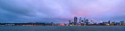 Perth and the Swan River at Sunrise, 16th January 2013