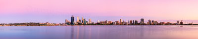 Perth and the Swan River at Sunrise, 23rd January 2013
