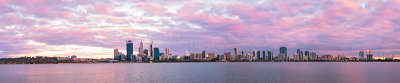 Perth and the Swan River at Sunrise, 24th January 2013