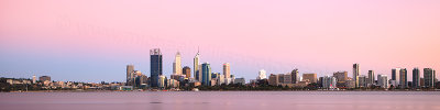 Perth and the Swan River at Sunrise, 25th January 2013