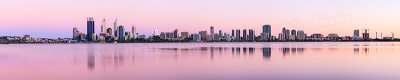 Perth and the Swan River at Sunrise, 30th January 2013