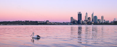Perth and the Swan River at Sunrise, 2nd February 2013