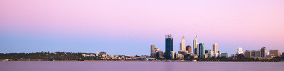 Perth and the Swan River at Sunrise, 3rd February 2013