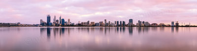 Perth and the Swan River at Sunrise, 4th February 2013
