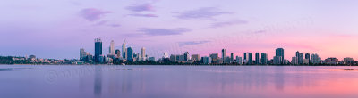 Perth and the Swan River at Sunrise, 5th February 2013