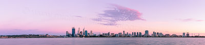 Perth and the Swan River at Sunrise, 12th February 2013