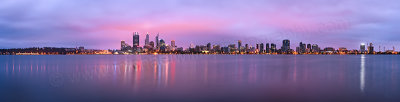 Perth and the Swan River at Sunrise, 14th February 2013