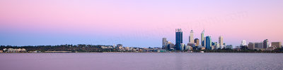 Perth and the Swan River at Sunrise, 18th February 2013