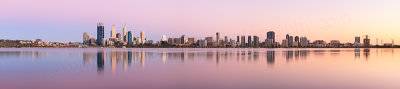Perth and the Swan River at Sunrise, 24th February 2013