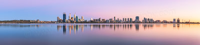 Perth and the Swan River at Sunrise, 2nd March 2013