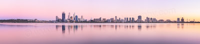 Perth and the Swan River at Sunrise, 12th March 2013