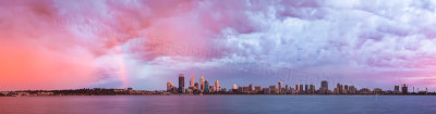 Perth and the Swan River at Sunrise, 14th March 2013