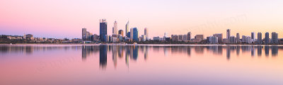 Perth and the Swan River at Sunrise, 23rd March 2013