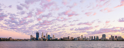 Perth and the Swan River at Sunrise, 3rd April 2013