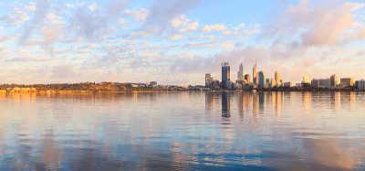 Perth and the Swan River at Sunrise, 5th April 2013