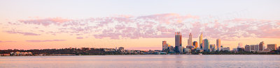 Perth and the Swan River at Sunrise, 8th April 2013