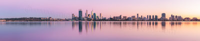 Perth and the Swan River at Sunrise, 9th April 2013