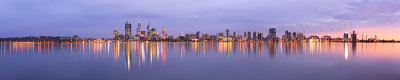 Perth and the Swan River at Sunrise, 12th April 2013